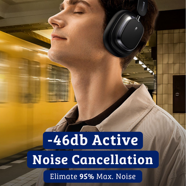 Bowie H1s The Ultimate Compatible Noise-Cancellation Wireless Headphones - Black